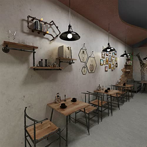 3Yecao 16"×591" 3D Concrete Wallpaper Peel And Stick Large Light Grey Faux Concrete Cement Contact Paper Vinyl Stained Matte Textured Self Adhesive Wall Paper Bedroom Bathroom Basement #TOP5