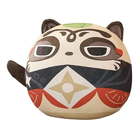 Vercico Cat Plush Toy Stuffed Animal Anime Impact Game Character Sayu Plushes Kawaii Hugging Pillow for Girls Boys Home Decoration (30 cm/11.8 inch) Cover
