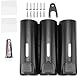 Ruiqas Manueller Seifenspender 3 x 350 ml Duschabroller Drill-Free 3 Flasche Wand Montiert Flüssigmilch Lotion Seifenspender Set für Das Badezimmer Toilettenhote