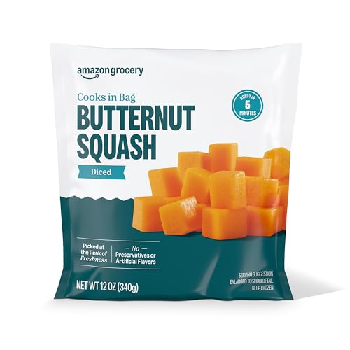 Amazon Grocery, Diced Butternut Squash, 12 oz, Frozen (Previously Amazon Fresh, Packaging May Vary)