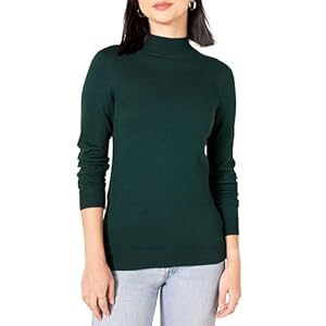 Amazon Essentials Damen Leichter Pullover mit Stehkragen (in Übergröße erhältlich)