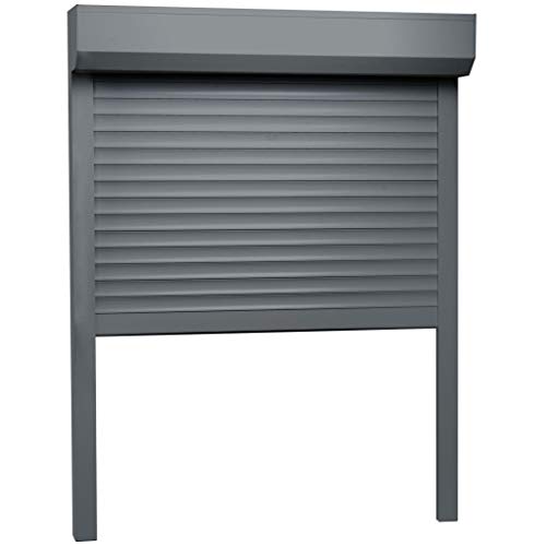 Preisvergleich Produktbild vidaXL Rollladen Gute Wärme- und Schalldämmung Rollladenpanzer Behang Rolladen Rolladenbehang Vorbaurollladen Vorbaurolladen Aluminium 140x150cm Anthrazit