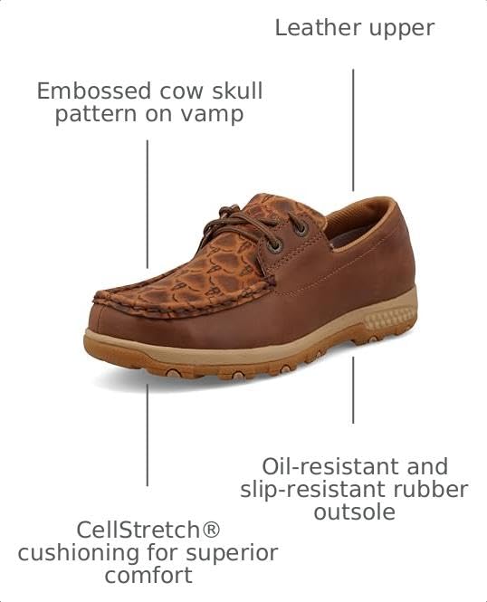 Image of Twisted X Women's Boat Shoe Driving Moc