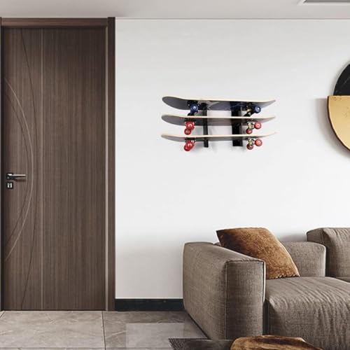 Soporte de pared para snowboard eficiente con diseño multifuncional y elegante 7