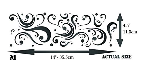 Stencil astratto, 35,5 x 11 cm (M) - Stencil da