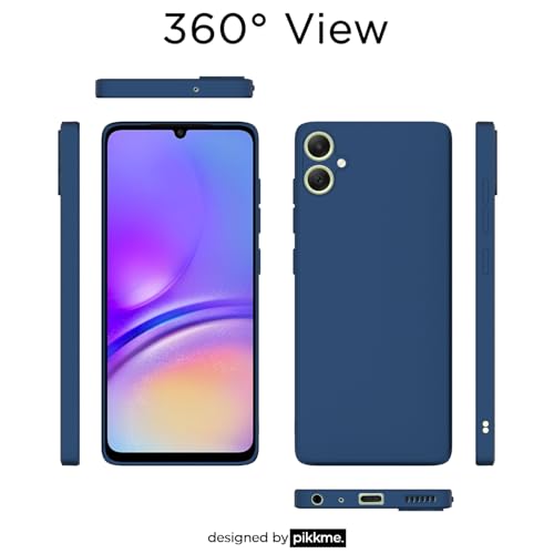 Image of Outlouders Back Cover for Samsung Galaxy A05 | Camera Protection | Durable Soft Matte Silicone Bumper Case (Blue)