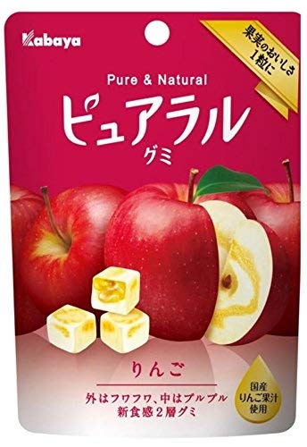 Amazon.com : Pureral Gumi Apple Taste 1.6oz 4pcs Japanese Gummy