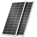 Rvpozwer 400W Solarpanel Monokristallines, 200W×2 12V N-Type PV Modul，IP68 Solarpanel für 12Volt Batterien, 18BB Solarmodul für Wohnmobil, Balkonanlage, Gartenhäuse,Boot (200W×2)