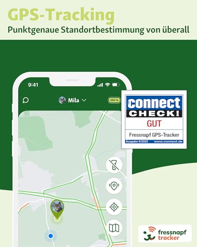 Fressnapf GPS Tracker für Katzen - 2. Generation - Ohne ABO - Ortung ohne Entfernungsbegrenzung - Aktivitätserkennung & Gesundheitsfunktion - Katzenfreundliches Design