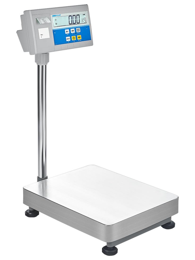 Adam Equipment BKT Label Printing Bench & Floor Scales for Warehouses, Manufacturing, checkweighing, Counting, Custom Labels, BKT 130a, 130lb/60kg x 0.005lb/2g