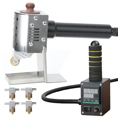 Handheld Hot Melt Glue Dispenser,Commercial Hot Melt Glue Machine With 4 different sized glue rollers/temperature Controllable,for Envelope/Packaging (50ml)