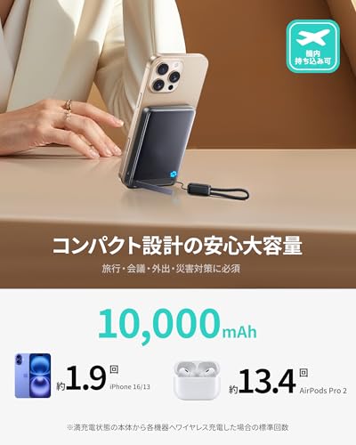 INIU モバイルバッテリー MagSafe対応 10000mAh P73 の商品画像 5