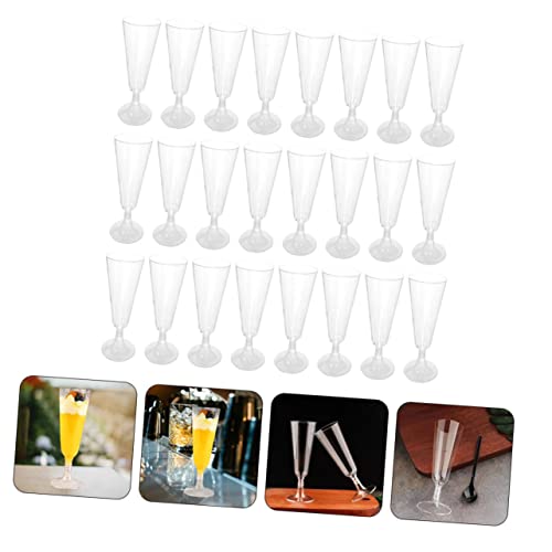 BESTonZON 80 Peças Taça De Plástico Taças De Plástico Taça De Champanhe Champanhe Transparente