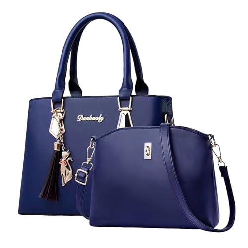 [JPAYAROGOAN] ハンドバッグ レディース おしゃれ 人気 ショルダーバッグ 軽量 手提げバッグ 大きめ ハンドバッグ レディース 軽量 斜め掛けバッグ 携帯便利 母の日 肩掛けバッグ 軽量 御洒落 レッスンバッグ おしゃれ 约会 小さいバッグ 母の日ギフト かわいい ビジネス レディースバッグ 誕生日プレゼント (ブルー1)