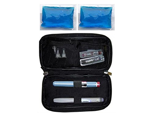 Organic Deal Insulin Cooler Travel Case - Insulin Travel Bag - Insulin Pen Case - Insulin Travel Cooler -Tsa Compliant Cooler For Medicine Travel - Diabetic Case W/ 2 Ice Packs (Pens, Vials Not Incl) #TOP2