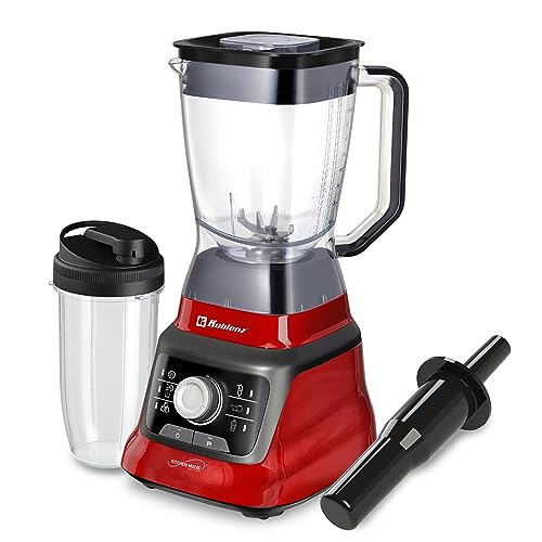 Image of Koblenz Bob Countertop Blender, 1400W, 68 oz, Black /Red, LKM-9608