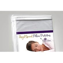 Pillow Protectors Queen Anne Pillow Co. - Waterproof Pillow Covers 2 Pack Washable Pillowcase Protectors Hypoallergenic Bed Pillow Protectors with Zipper King