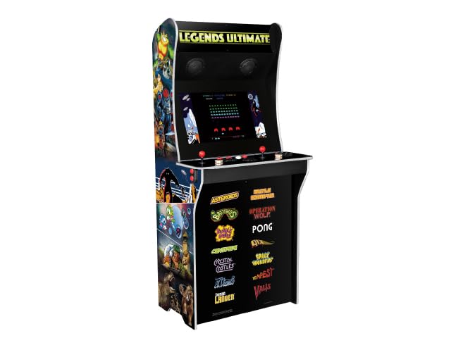 AtGames Legends Ultimate Arcade, máquina de juego de tamaño completo, arcade en casa, videojuegos retro clásicos, 300 juegos de arcade y consolas