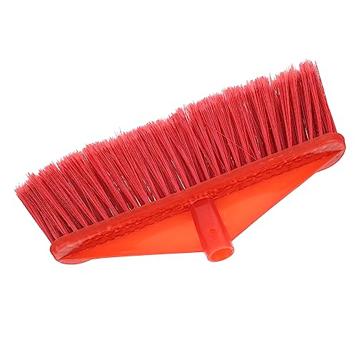 minkissy Plastic Broom Head Replacement for Mop Handles Stiff Brush Heads for Sweeping Compatible Easy to Install