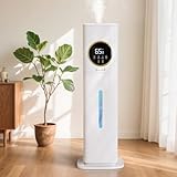 Humidifier Large Room, 2.1Gal/8L Humidifiers for Bedroom Home with Essential Oil Diffuser, Top Fill Whole House Cool Mist Humidifiers for Plants Baby Kids Adults Office, White