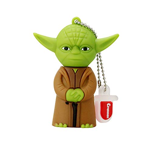 Clé USB Flash Drive Disque U Memory Mémoire Stick Thumb Pen Pendrive USB2.0 Unique Mignonne Les Dessins Animés Marvel Séries The Avengers Star Wars Superhero Portable (64GB,Yoda -2)