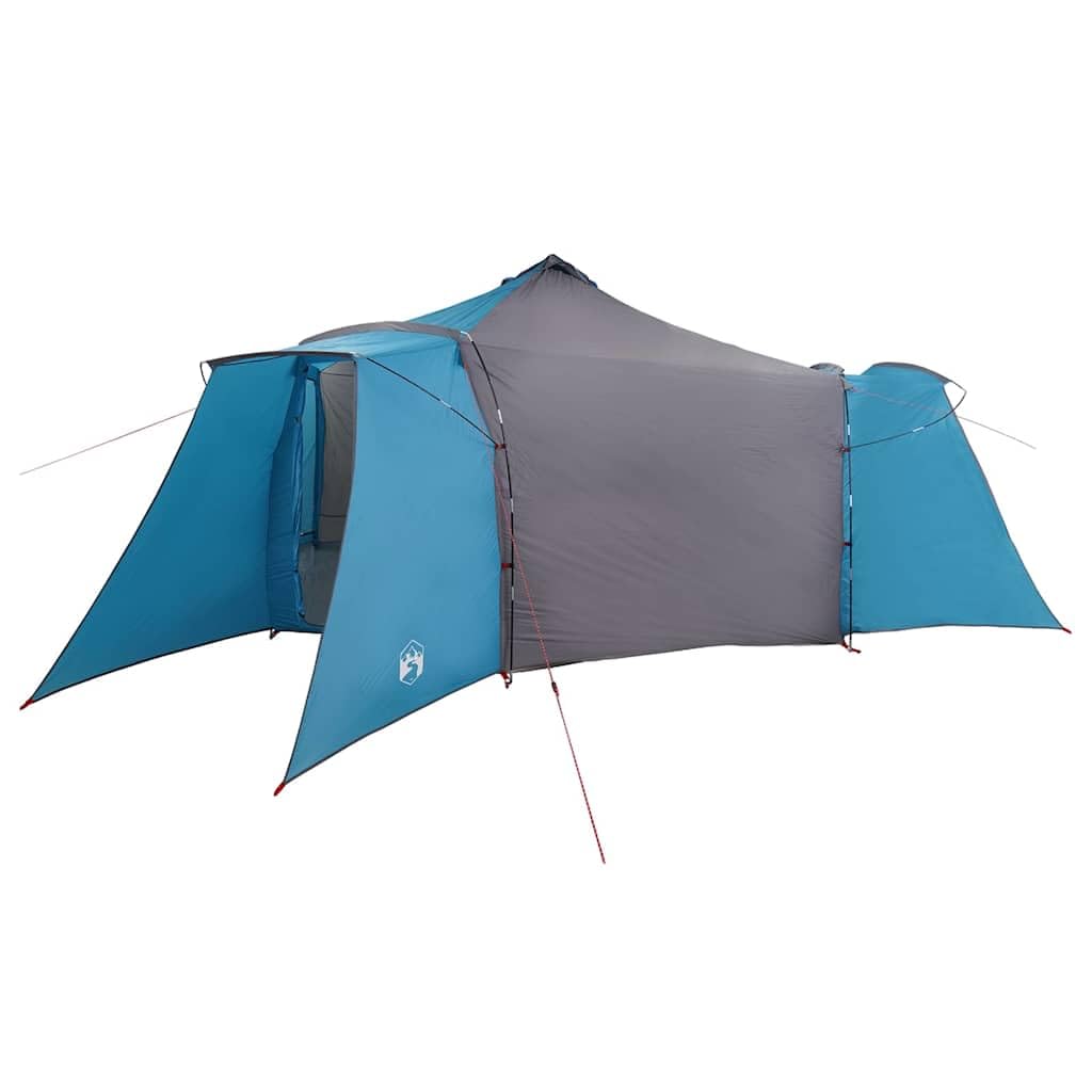 Family Namiot Tipi, zielony, 492 x 492 x 275 cm – wiatroszczelna tafta z 4 drzwiami, bramą E i hakiem do zawieszenia na kemping