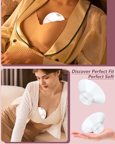 Image of 4PC Flange Insert 16mm Compatible with Momcozy M5 /M6 /M9 /S12 Pro /V1 Pro /V1 Pro Breast Pump, Fit for Eufy /Elvie /Medela /Spectra /Lansinoh /NCVI /Lansinoh /TSRETE with 24mm Flange /Shield Breast Pump