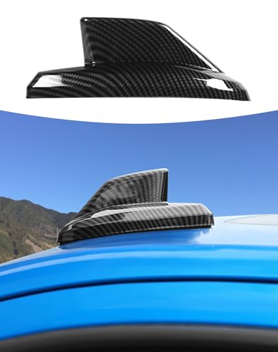 Summleaf Shark Fin Antenna Cover,Roof Antenna Cover for Chevry Silverado Suburban Tahoe GMC-Yukon Sierra,Cadillac-Escalade 2019+,Carbon Fiber Car Toppers Cover Decor,Roof Aerials Interior Accessories