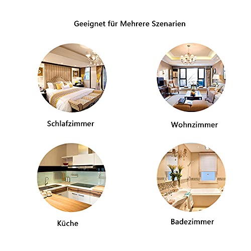 KeZheXi Tapetenbordüre Selbstklebend Gold 10x500CM für Badezimmer Wohnzimmer Küche Verdicken PVC Dekorative Bordüre Abnehmbare Wasserdicht Taille rahmen Wandtattoo