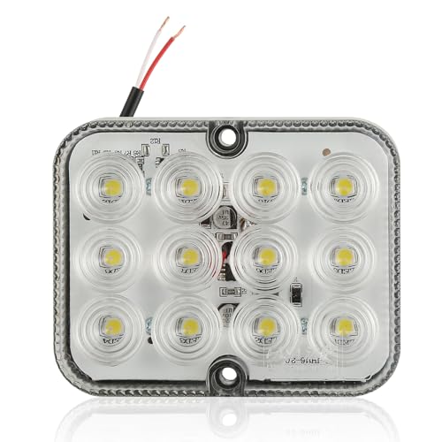 SPARKMOTO 1 x Luces De Remolque LED Blanco, Luz Retroceso LED Para Remolque Tractor Camión Caravana,Luces De Remolque Adicional 12V 24V,Luces De Iluminación Remolque Sumergible