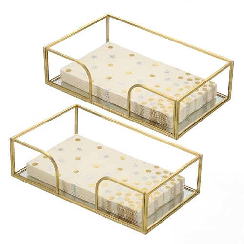 Panier en papier plat doré pour buffet chic et table de mariage - 2