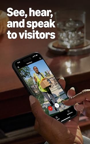 Image of Ring Wired Doorbell Elite (newest model), Native Power over Ethernet, Retinal 4K video, Remote Gate Access, 10x Enhanced Zoom, and Night Vision, Polished Night Navy