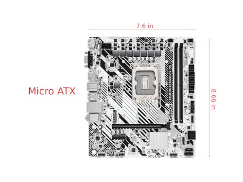 Carte Mère  H610M-HDV/M.2+ DDR5 (Intel LGA 1700) Micro ATX - Scheda madre - Immagine 1