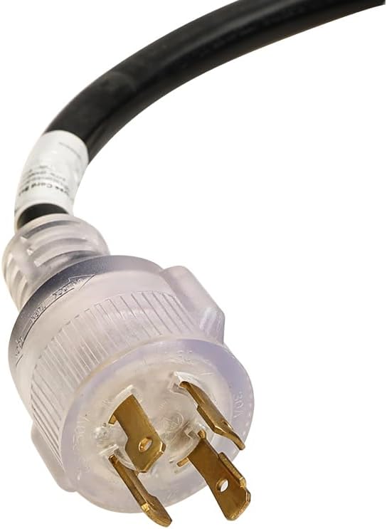 MaxWorks 80841 25 Ft. Heavy Duty 4-Prong Twist Lock 125V/250V 30 Amp L14-30P (Male) L14-30R (Female) Generator Extension Cord