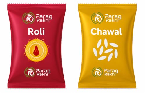 Image of Premium Rakhi Set of 2 for Brother | Designer Raksha Bandhan Gift Combo with Fridge Magnet, Roli Chawal & Card | Rakhi Gift Hamper Raksha Bandhan Gift |Gift Pack
