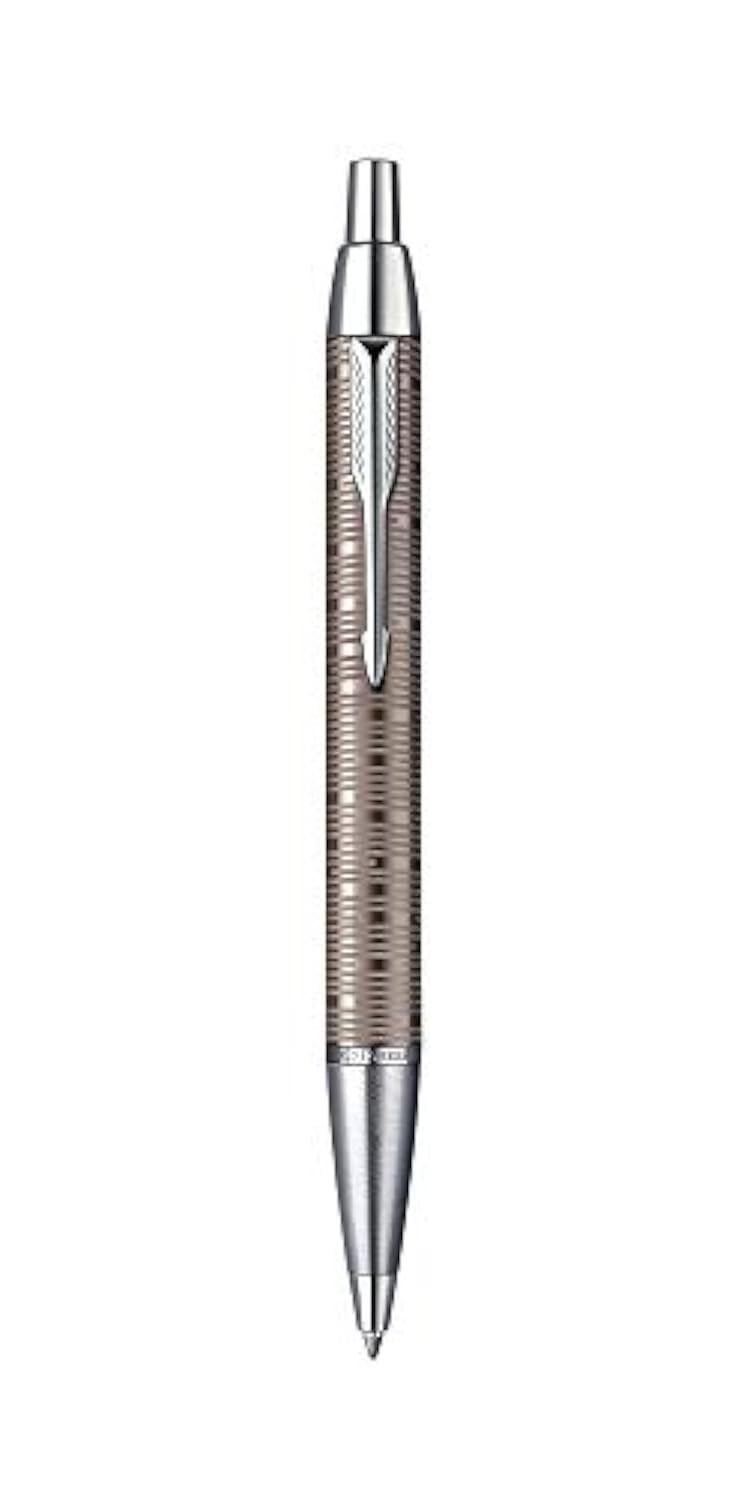 Parker IM Premium - Bolígrafo (Azul, Marrón, Cromo, Acero inoxidable, Aluminio)