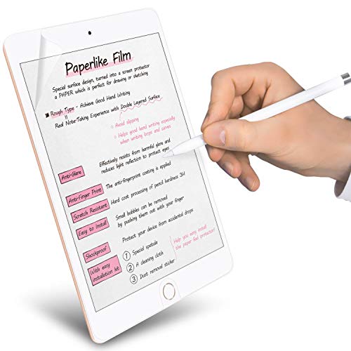 ELECOM - Protector de pantalla con tacto de papel diseñado para dibujar, antideslumbrante y resistente a los arañazos sin burbujas, compatible con iPad de 10,2 pulgadas 2019 y 2020 (TB-A19RFLAPL-G)