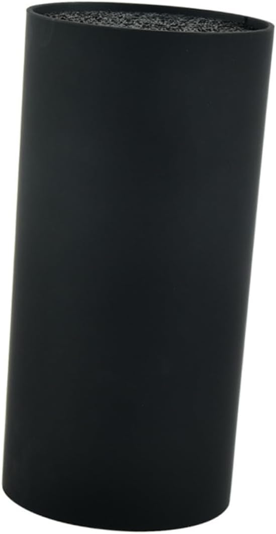 Zerodeko Black Plastic Kitchen Knife Holder Rack Multi Functional Cutter Storage Stand for Organized Kitchen Material Practical Tool Organizer Compact Design for Easy Storage and Clean