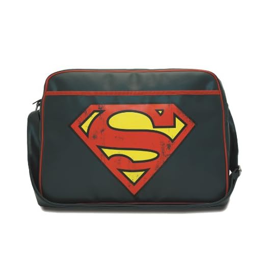 Logoshirt Superman bandolera - La bolsa de mensajero del hombre - Superman Logo - Diseño original con licencia
