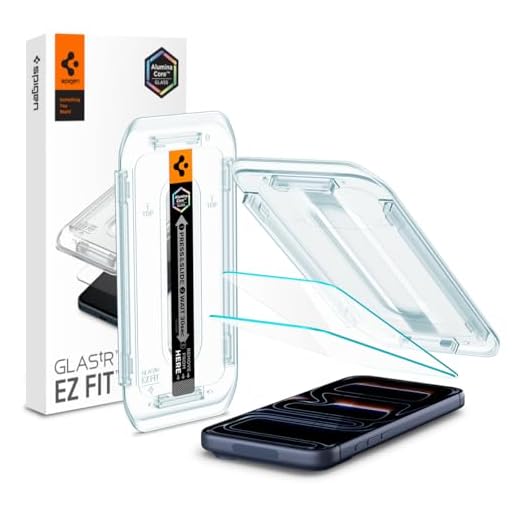 Spigen Tempered Glass Screen Protector [GlasTR EZ FIT] designed for iPhone 16 Pro [2 Pack]