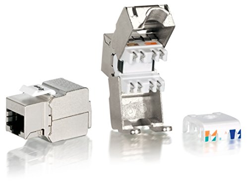 Equip 767211 Argent - Prise Keystone Catégorie 6 blindée finitions haut de gamme