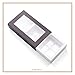 BAKIPACK 20 Truffle Box, Chocolate Box Packaging, Candy Boxes with 8-Piece Plastics Tray (Tray Size with 5.75x2.75 Inches), Pull Out Packing with Clear Window Sleeves, Dark Brown