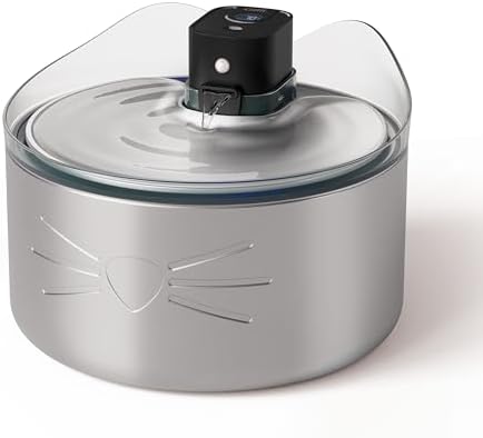 Catit PIXI Stainless Steel UVC Fountain, 5L (169oz)