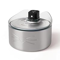 Catit – Catit PIXI Trinkbrunnen für Katzen, XXL kabellos aus Edelsta