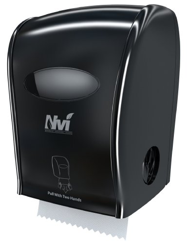 Solaris Paper D68006 Nvi Manual Hands Free Towel Dispenser, Black