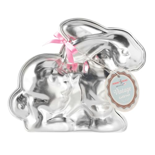 Nordic Ware Easter Bunny 3-D Formed Aluminum 2 Piece Cake Pan