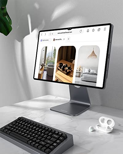 Lululook Magnetic Stand For Samsung Galaxy Tab S8 Ultra (2022), Premium Heavy Duty 360° Rotating Floating Desk Holder With S-Pen Holder For Samsung Galaxy Tab S8 Ultra 14.6 Inch #TOP3