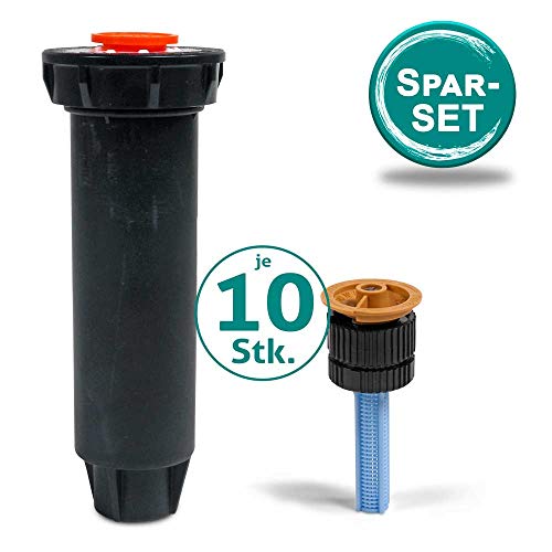 Rain Bird Set> 10x Versenkregner Typ 1804 inkl. Düsen Typ 18-Van