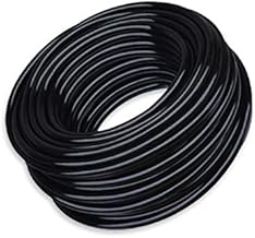 Felimoa Watering Hose, Gardening Watering Hose, Gardening Hose, Inner Diameter 0.2 inches (4 mm), Total Length 166.3 ft (50 m) (Black)
