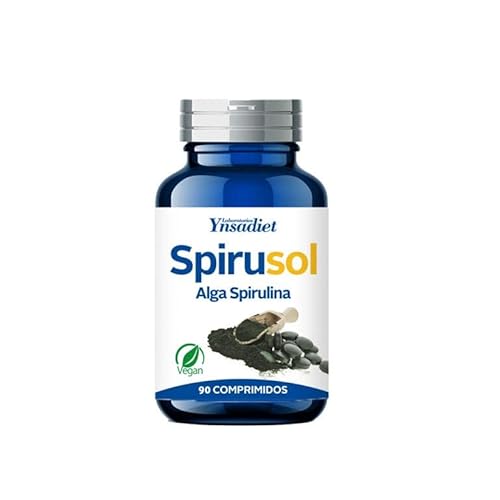 SPIRUSOL - Espirulina - Complemento Alimenticio para la Vitalidad y el Tono Muscular - 90 Comprimidos